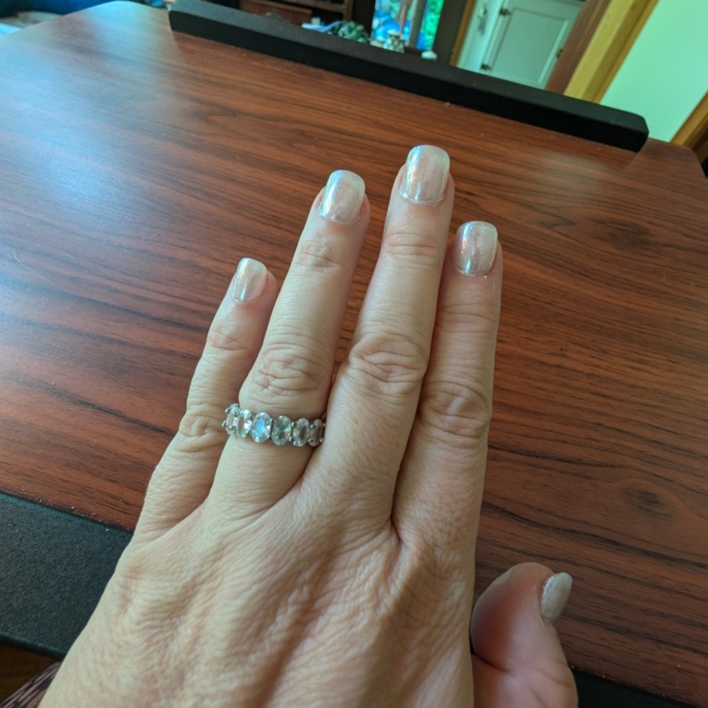 Elegant Silver Women's Ring - Picture 7 of 9